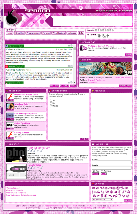 Post Early 2000s webdesign | Agora Road's Macintosh Cafe